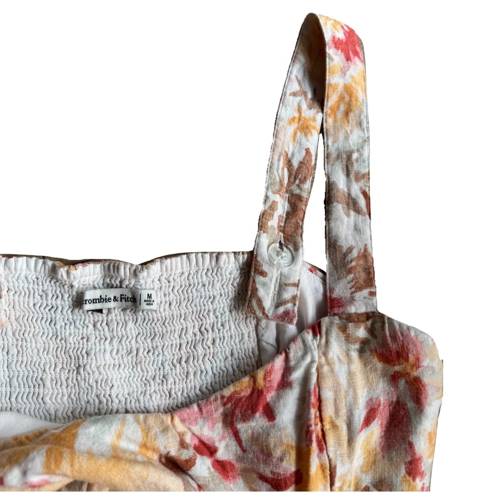 Abercrombie Floral Print Linen-Blend Matching Set - Picture 4 of 6